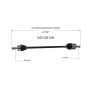 GSP NCV36126 03-07 Honda Accord (2.4) CV Axle Assembly  - Front Right