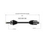 GSP NCV36136 04-08 Acura TL CV Axle Assembly  - Front Right