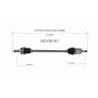 GSP NCV36161 17-22 Honda CR-V CV Axle Assembly  - Rear Left