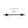 GSP NCV36511 Acura, Honda (2.2) CV Axle Assembly  - Front Left