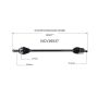GSP NCV36537 98-02 Honda Accord (2.3) CV Axle Assembly  - Front Left