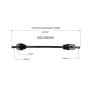 GSP NCV36555 01-05 Honda Civic CV Axle Assembly  - Front Left