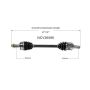 GSP NCV36586 Acura, Honda (3.5) CV Axle Assembly  - Front Left