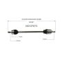 GSP NCV37073 Hyundai, Kia (2.4 - FWD) CV Axle Assembly  - Front Right