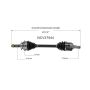 GSP NCV37544 01-06 Hyundai Santa Fe (2.4, 2.7, 3.5 - 4WD/FWD) CV Axle Assembly  - Front Left