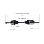 GSP NCV39000 INFINITI, Nissan CV Axle Assembly  - Front Left