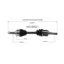 GSP NCV39521 99-02 INFINITI G20 CV Axle Assembly  - Front Left