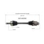 GSP NCV40506 Geo, Isuzu (FWD) CV Axle Assembly  - Front Right