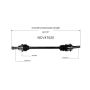 GSP NCV47025 Mazda (2.3) CV Axle Assembly  - Rear Left