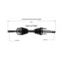 GSP NCV47095 Ford, Mazda (2.5, 3.0, 4.0 - 4WD) CV Axle Assembly  - Front Left