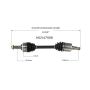 GSP NCV47509 Ford, Mazda CV Axle Assembly  - Front Left