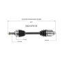 GSP NCV47510 Ford, Mazda CV Axle Assembly  - Front Right