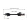 GSP NCV47564 04-05 Mazda 3 CV Axle Assembly  - Front Right