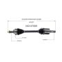 GSP NCV47569 Ford, Mazda, Mercury (2.3) CV Axle Assembly  - Front Left