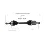 GSP NCV47578 Ford, Lincoln, Mazda, Mercury... (3.0) CV Axle Assembly  - Front Left