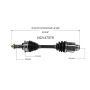 GSP NCV47579 Ford, Lincoln, Mercury (3.0) CV Axle Assembly  - Front Right