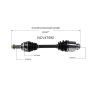 GSP NCV47592 Ford, Lincoln, Mazda (2.3, 3.5 - AWD) CV Axle Assembly  - Front Right