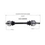 GSP NCV48998 Mercedes-Benz CV Axle Assembly  - Rear