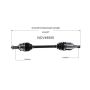 GSP NCV49500 02-04 Mini Cooper CV Axle Assembly  - Front Left