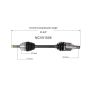 GSP NCV51005 06-10 Mitsubishi Eclipse (3.8) CV Axle Assembly  - Front Left