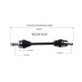 GSP NCV51519 05-09 Hyundai Tucson (2.0) CV Axle Assembly  - Front Left
