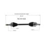 GSP NCV51525 Chrysler, Dodge, Mitsubishi (2.4) CV Axle Assembly