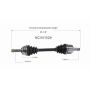 GSP NCV51529 Chrysler, Dodge, Mitsubishi (3.0) CV Axle Assembly  - Front Left