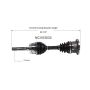 GSP NCV53033 Nissan (4WD) CV Axle Assembly  - Front