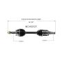 GSP NCV53127 Nissan, Suzuki (4.0) CV Axle Assembly  - Front
