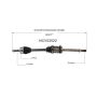 GSP NCV53522 93-97 Nissan Altima CV Axle Assembly  - Front Right
