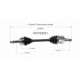 GSP NCV53551 00-01 Nissan Sentra (2.0) CV Axle Assembly  - Front Left