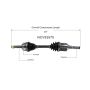 GSP NCV53575 00-01 Nissan Sentra (2.0) CV Axle Assembly  - Front Left