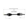GSP NCV53592 INFINITI CV Axle Assembly  - Front Right