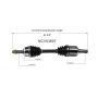 GSP NCV53607 Nissan (2.5, 3.5) CV Axle Assembly  - Front Left