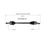 GSP NCV66018 Subaru (Sedan) CV Axle Assembly  - Rear Left