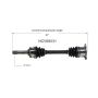 GSP NCV68031 Chevrolet, Suzuki (1.6, 2.0, 2.5) CV Axle Assembly  - Front Left