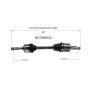 GSP NCV68032 Chevrolet, Suzuki (1.6, 2.0, 2.5 - 4WD) CV Axle Assembly  - Front Right