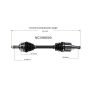 GSP NCV68500 04-07 Suzuki Aerio CV Axle Assembly  - Front Left