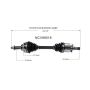 GSP NCV68516 Chevrolet, Suzuki CV Axle Assembly  - Front Left