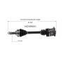 GSP NCV69001 Toyota (FWD) CV Axle Assembly  - Front