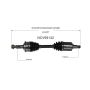 GSP NCV69142 Toyota CV Axle Assembly  - Front
