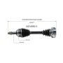GSP NCV69511 Lexus, Toyota (FWD) CV Axle Assembly  - Front