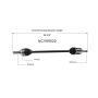 GSP NCV69520 Chevrolet, Geo, Toyota CV Axle Assembly  - Front Right