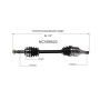GSP NCV69523 Toyota CV Axle Assembly  - Front Left