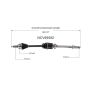 GSP NCV69582 Lexus, Toyota (2.5, 3.0, 3.3, 3.5 - FWD) CV Axle Assembly  - Front Right