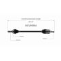 GSP NCV69584 Toyota (FWD) CV Axle Assembly  - Front Right