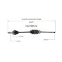 GSP NCV69612 03-06 Toyota Matrix (AWD) CV Axle Assembly  - Front Right