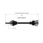 GSP NCV72047 Volkswagen (2.0) CV Axle Assembly  - Front Left