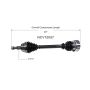GSP NCV72057 Volkswagen (1.8, 1.9, 2.0, 2.5, 2.8) CV Axle Assembly  - Front Left