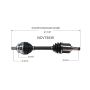 GSP NCV73530 Volvo CV Axle Assembly  - Front Left